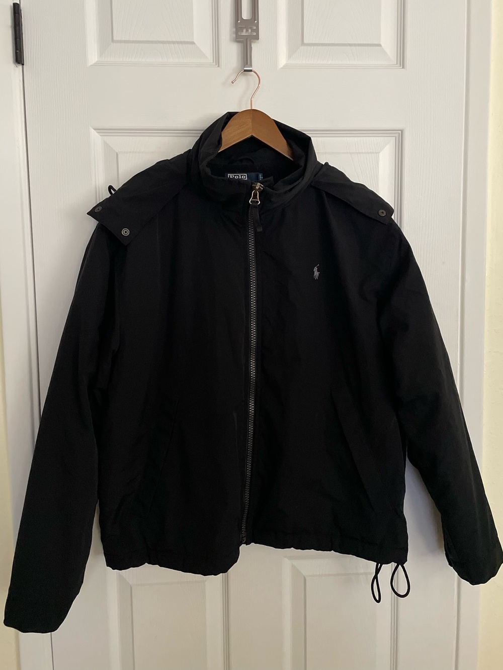 Polo Ralph Lauren Men’s Heavyweight Black Jacket Hooded Coat XL